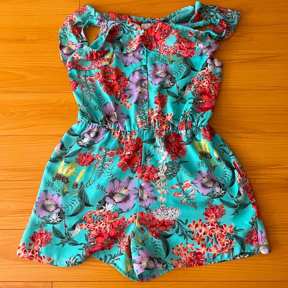 Floral Romper - Picture 1 of 4